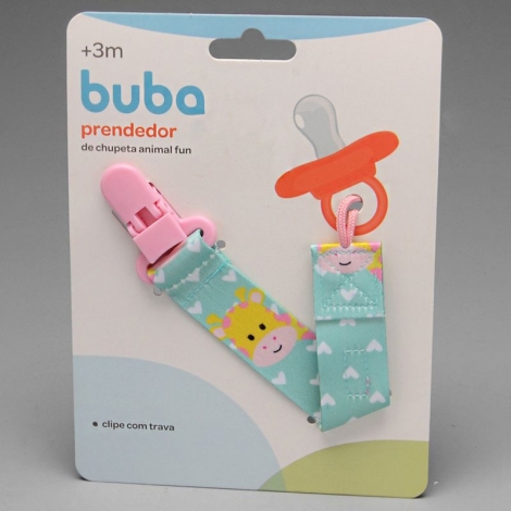 BUBA BABY PRENDEDOR DE CHUPETA FUN GIRAFA x 1