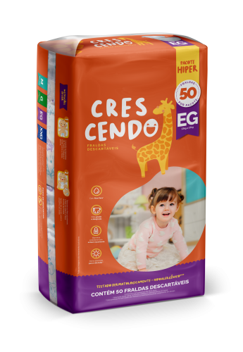 Fralda Crescendo Mega EG 50 Unidades
