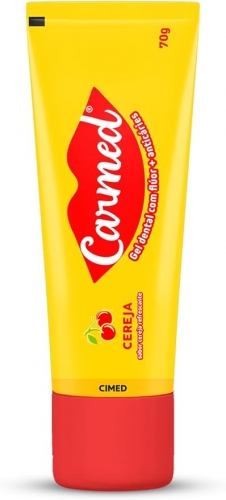 Carmed Gel Dental Com fluor 70G Cereja