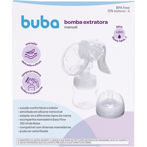 Buba Tira Leite Bomba Extratora Manual Buba