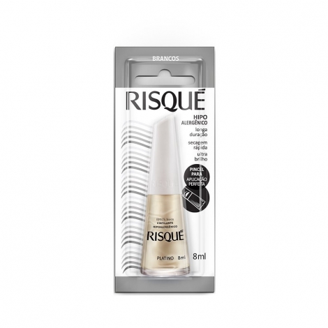 Esmalte Risque Platino Cintilante