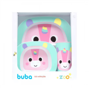 Buba Kit Refeicao infantil Zoo Unicórnio