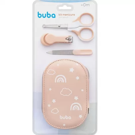 Buba Kit Manicure Com Estojo Rosa