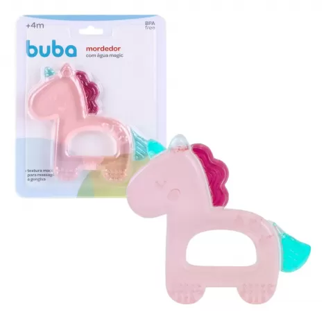 Buba Mordedor Com Agua Magic Unicornio ROSA