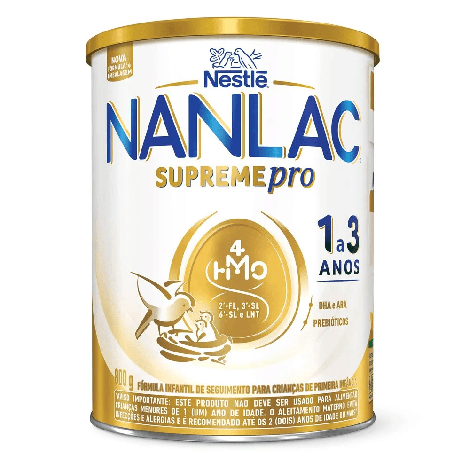 Fórmula Infantil Nanlac Supreme 1 a 3 Anos 800g
