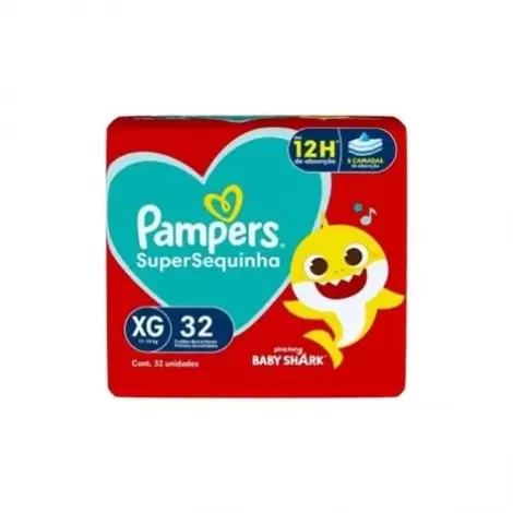 Fralda Pampers Supersec Xg 32Un