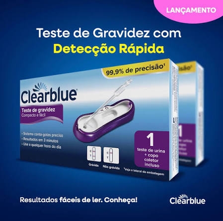 Teste De Gravidez Clearblue Compacto e fácil