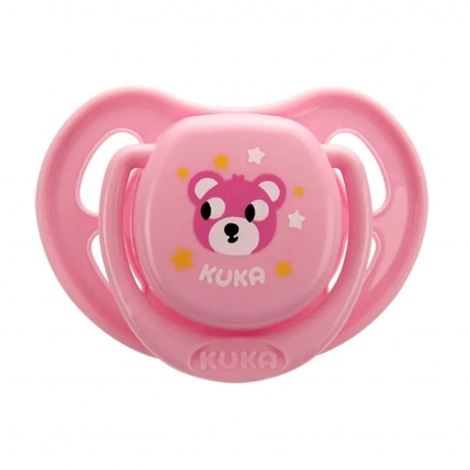 Chupeta Kuka Smart Redonda tamanho 1 0-6meses Rosa