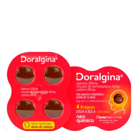 Doralgina Cartela 4 Comprimidos