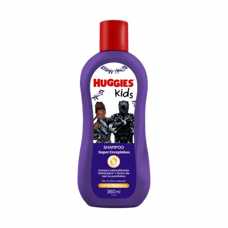 Shampoo Huggies Kids 360mL Crespinhos Pantera Negra