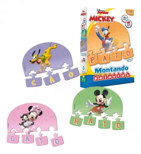 Jogo educativo Montando Palavras Mickey