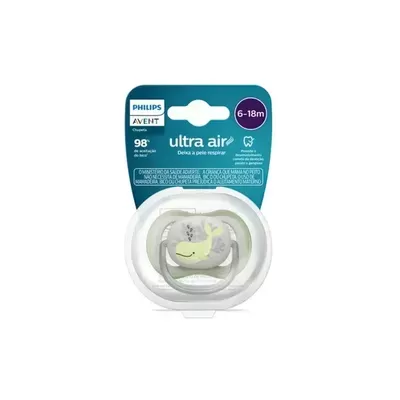 Chupeta Philips Avent Ultra Air 6-18 meses Baleia