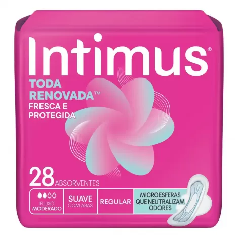 ABSORVENTE INTIMUS TODA RENOVADA SUAVE C/ABAS 28UN