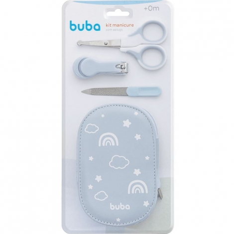 Buba Kit Manicure Com Estojo Azul
