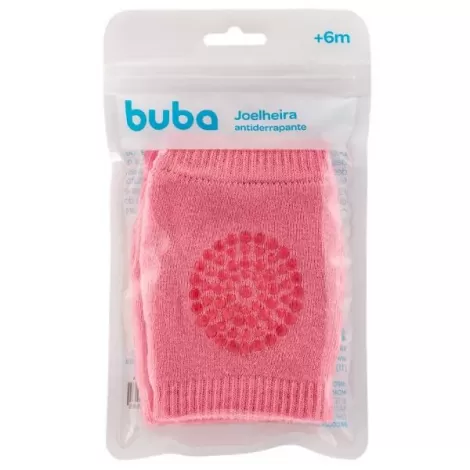 Joelheira Antiderrapante Buba Rosa +6m