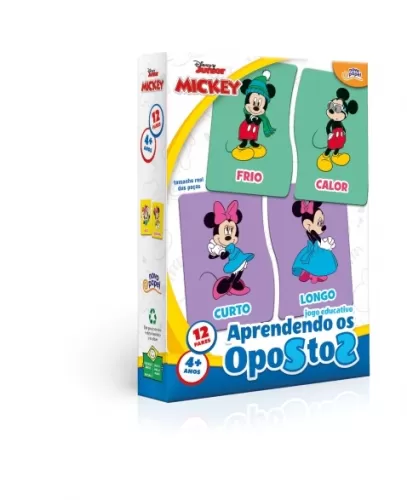 Jogo Educativo Aprendendo Os Opostos Mickey