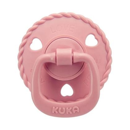 Chupeta Kuka Classic Redonda tamanho 2 +6 meses Rosa