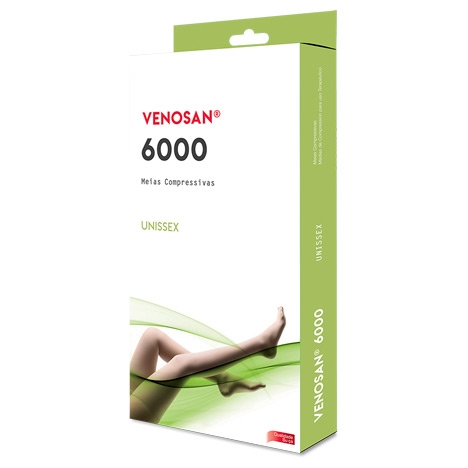 Meias Compressivas Venosan 6000 - Panturrilha - Ponteira Fechada- Média Compressão - 20-30 mmHg - Pr