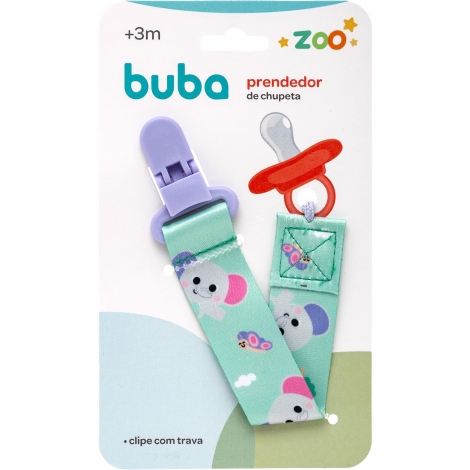 Prendedor de Chupeta Buba Zoo Elefante