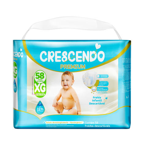 Fralda Crescendo Premium Bag Xg 58Un