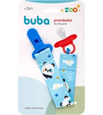 Prendedor De Chupeta Buba Zoo Panda azul