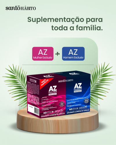 Suplemento Az Mulher + Az Homem C120 Caps Santo Habito