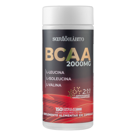 Bcaa 2000Mg com 150 Capsulas Santo Habito