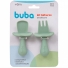 Kit Talheres Buba Silicone Verde