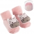 Meias Buba Chocalho Zebra ROSA 6-12 meses