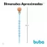 Prendedor De Chupeta BUBA Em Silicone Azul