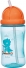 Buba Garrafinha com canudo Dino Patinete Azul/Laranja 400mL