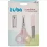 Buba Kit Manicure com tesoura, lixa e cortador de unha azul ou rosa unidade