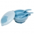 Kit Refeicao Buba Com Compartimento E Talheres Azul