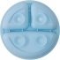 Buba Kit Refeição Em Silicone Azul com prato com ventosas, colher e babador