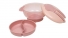 Kit Refeicao Com Compartimento E Talheres Rosa buba baby