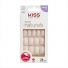 Unha Postiça Kiss New York Salon Naturals Oval Medio 28 Unidades
