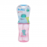 Buba Garrafinha com canudo Dino Patinete Rosa/verde 400mL